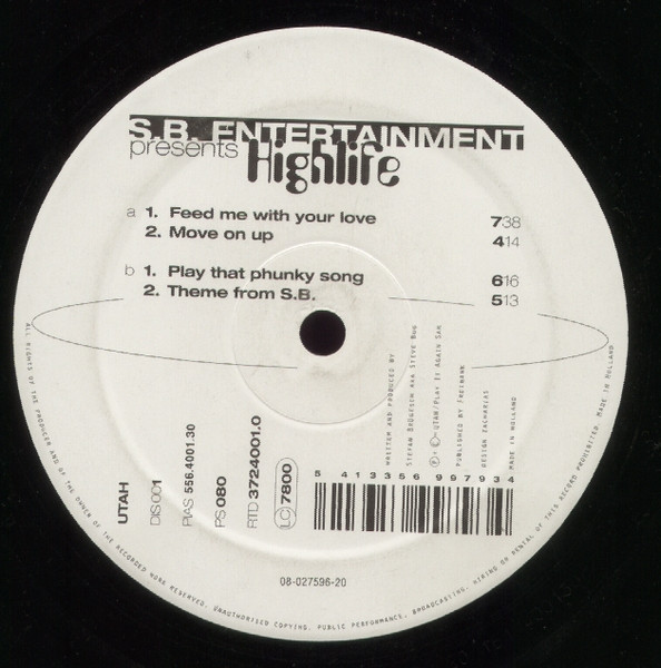 S.B. Entertainment - Highlife | Utah (DIS 001) - main
