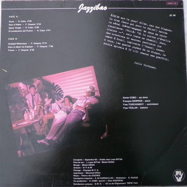 Xavier Cobo Quartet - Señor Vargas | Open (JZ 05) - 2