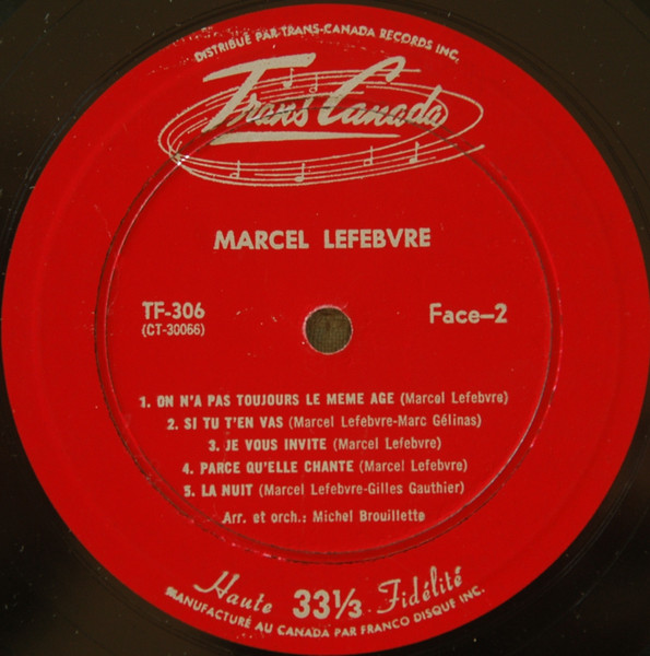 Marcel Lefebvre - Marcel Lefebvre | Trans-Canada (TF-306) - 4 Marcel Lefebvre - Marcel Lefebvre | Trans-Canada (TF-306) - 4