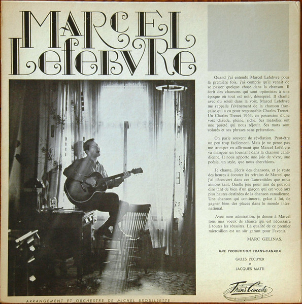 Marcel Lefebvre - Marcel Lefebvre | Trans-Canada (TF-306) - 2 Marcel Lefebvre - Marcel Lefebvre | Trans-Canada (TF-306) - 2