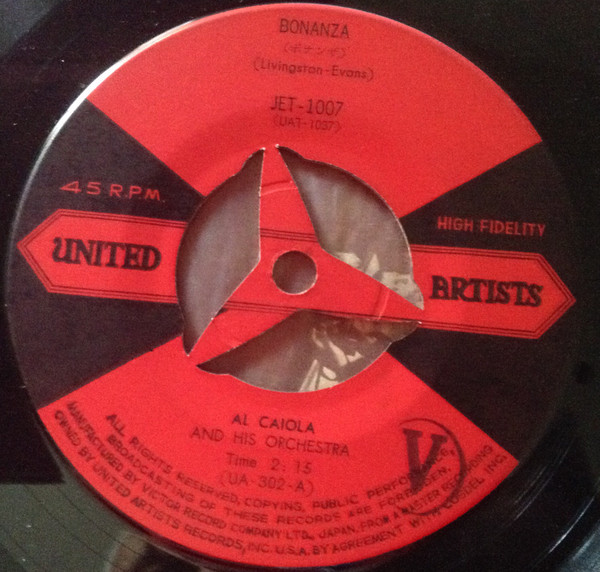 Al Caiola And His Orchestra - Autumn In Cheyenne / Bonanza | United Artists Records (JET-1007) - 4 Al Caiola And His Orchestra - Autumn In Cheyenne / Bonanza | United Artists Records (JET-1007) - 4