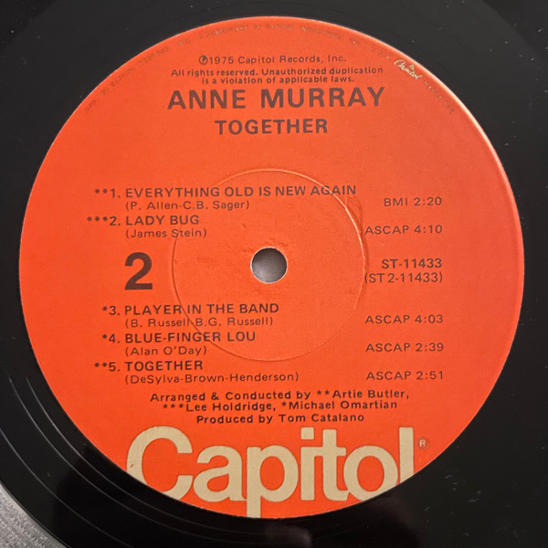 Anne Murray - Together | Capitol Records (ST-11433) - 4 Anne Murray - Together | Capitol Records (ST-11433) - 4