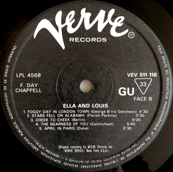 Ella Fitzgerald & Louis Armstrong - Ella And Louis | Verve Records (511 116) - 4 Ella Fitzgerald & Louis Armstrong - Ella And Louis | Verve Records (511 116) - 4