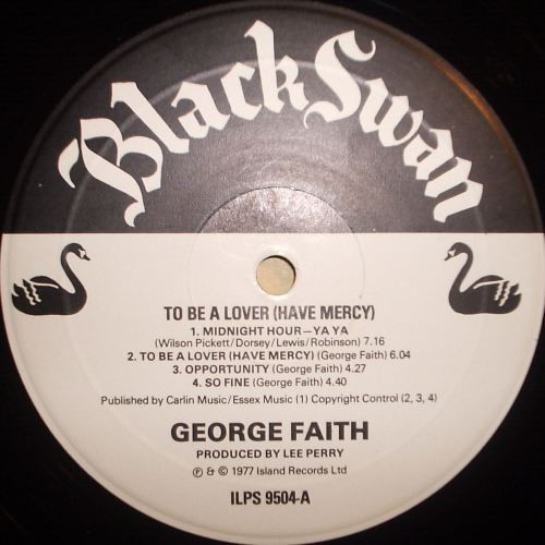 George Faith - To Be A Lover | Black Swan (ILPS 9504) - 3 George Faith - To Be A Lover | Black Swan (ILPS 9504) - 3