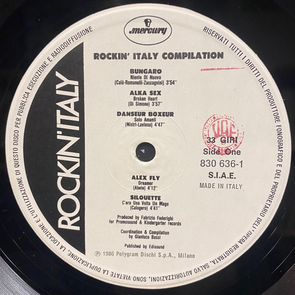 Various - Rockin' Italy | KinderGarten Records (830 636-1) - 3