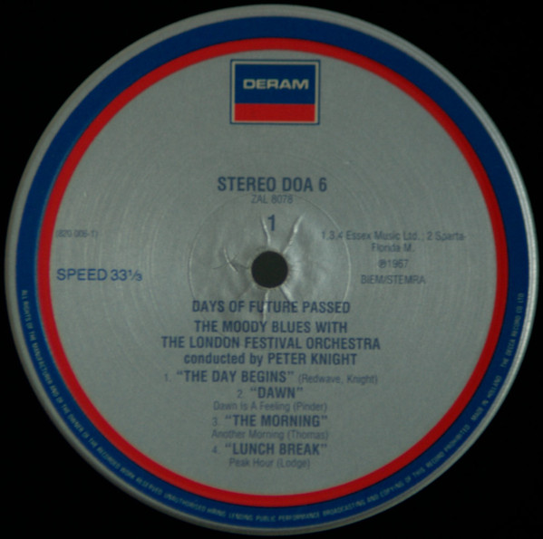 The Moody Blues With The London Festival Orchestra Conducted By Peter Knight - Days Of Future Passed | Deram (820 006-1) - 3