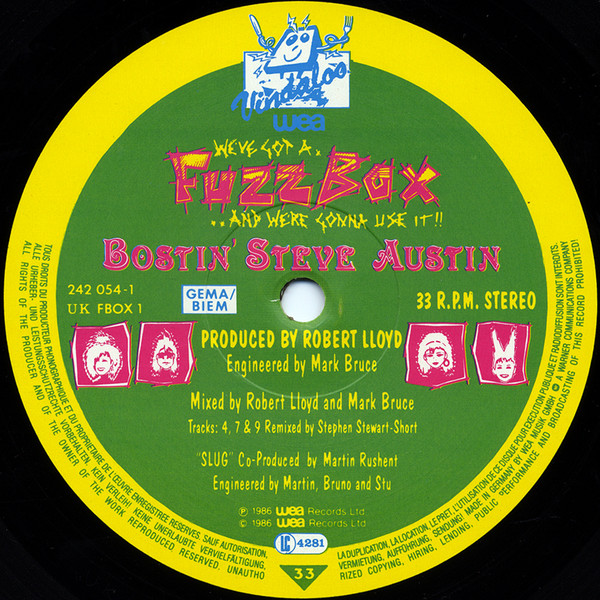 We've Got A Fuzzbox And We're Gonna Use It - Bostin' Steve Austin | Vindaloo Records (FBOX 1) - 4