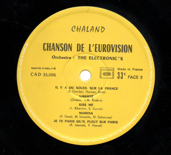 The Electronic's - Chanson de l'Eurovision | Chaland (CAD 35.006) - 4
