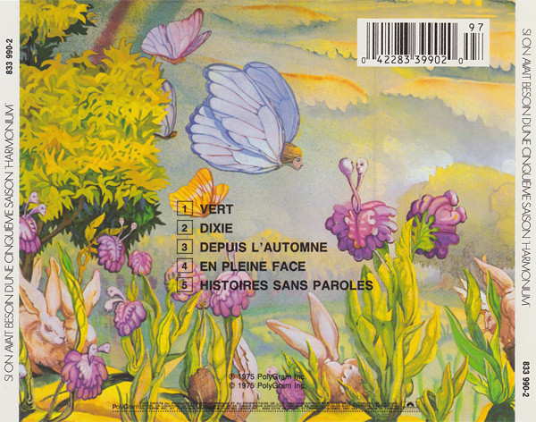 Harmonium - Les Cinq Saisons [CD] | Polydor (833 990-2) - 2