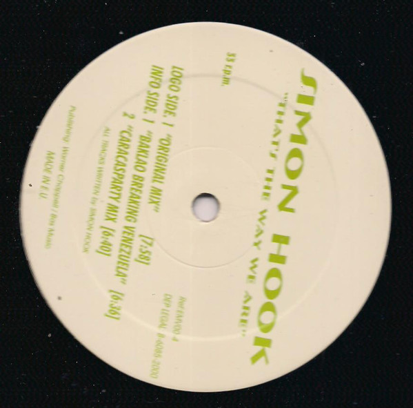 Simon Hook - That's The Way We Are | Emotion Recordings (EMV00-4) - main Simon Hook - That's The Way We Are | Emotion Recordings (EMV00-4) - main