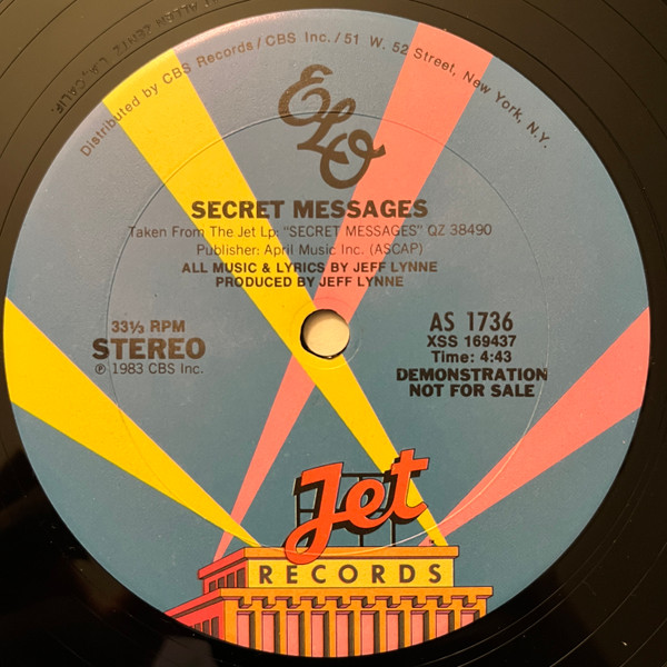 Electric Light Orchestra - Four Little Diamonds / Secret Messages | Jet Records (AS 1736) - 2