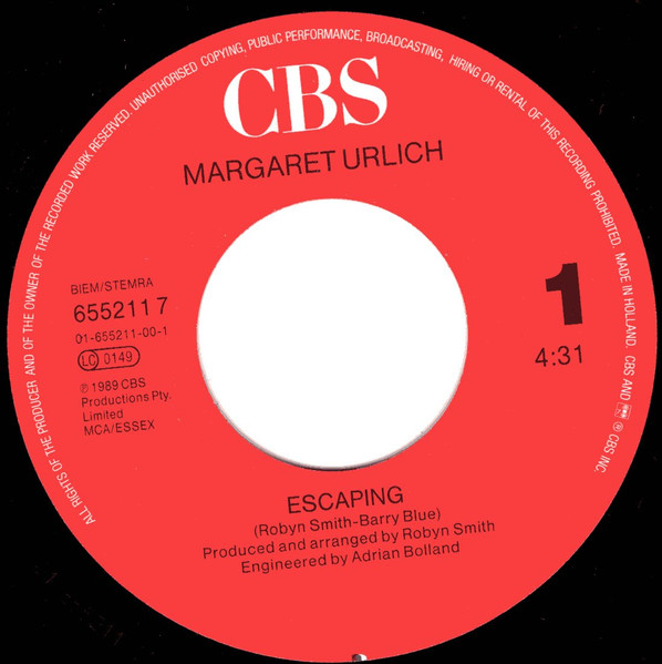 Margaret Urlich - Escaping | CBS (655211 7) - 3