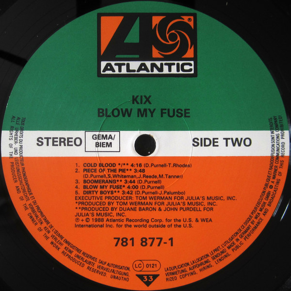 Kix - Blow My Fuse | Atlantic (781 877-1) - 4