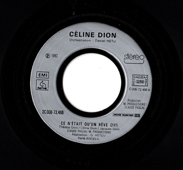 Céline Dion - Ce N'était Qu'un Rêve | Pathé (2C 008 72466) - 3