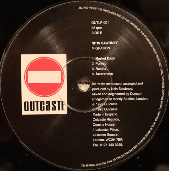 Nitin Sawhney - Migration | Outcaste Records (CASTE LP 001) - 4