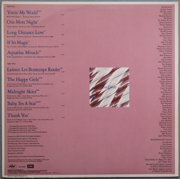 Helen Reddy - Ear Candy | Capitol Records (SO-11640) - 2 Helen Reddy - Ear Candy | Capitol Records (SO-11640) - 2