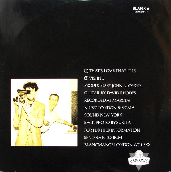 Blancmange - That's Love, That It Is | London Records (BLANX 6) - 2 Blancmange - That's Love, That It Is | London Records (BLANX 6) - 2