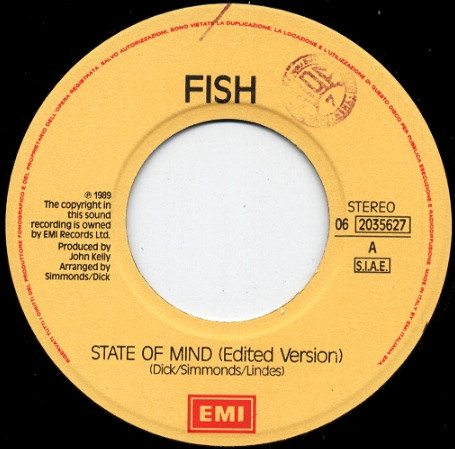 Fish - State Of Mind | EMI (06 2035627) - 3