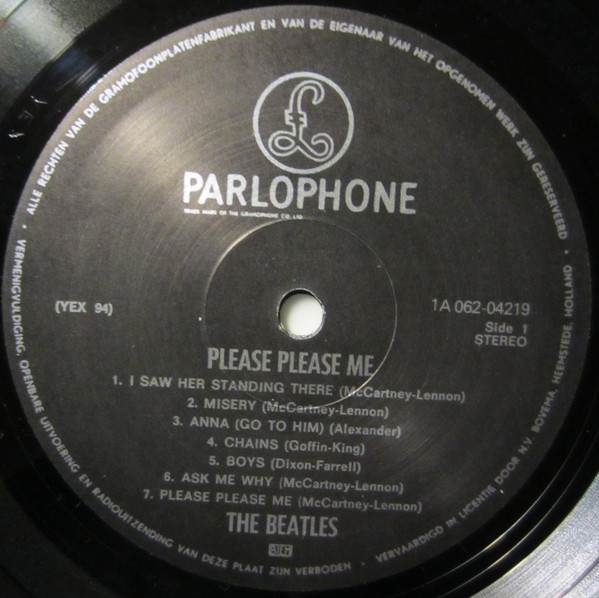 The Beatles - Please Please Me | Parlophone (1A 062-04219) - 3 The Beatles - Please Please Me | Parlophone (1A 062-04219) - 3