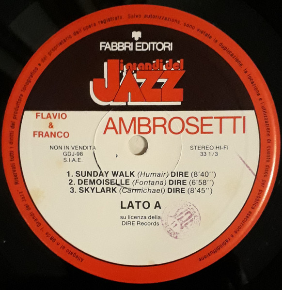 Flavio Ambrosetti E Franco Ambrosetti - Flavio E Franco Ambrosetti | Fabbri Editori (GdJ 98) - 3 Flavio Ambrosetti E Franco Ambrosetti - Flavio E Franco Ambrosetti | Fabbri Editori (GdJ 98) - 3