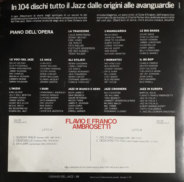 Flavio Ambrosetti E Franco Ambrosetti - Flavio E Franco Ambrosetti | Fabbri Editori (GdJ 98) - 2 Flavio Ambrosetti E Franco Ambrosetti - Flavio E Franco Ambrosetti | Fabbri Editori (GdJ 98) - 2