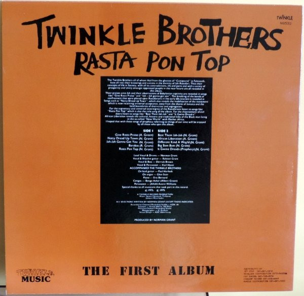 Twinkle Brothers - Rasta Pon Top (The First Album) | Twinkle Music (NG532) - 2 Twinkle Brothers - Rasta Pon Top (The First Album) | Twinkle Music (NG532) - 2