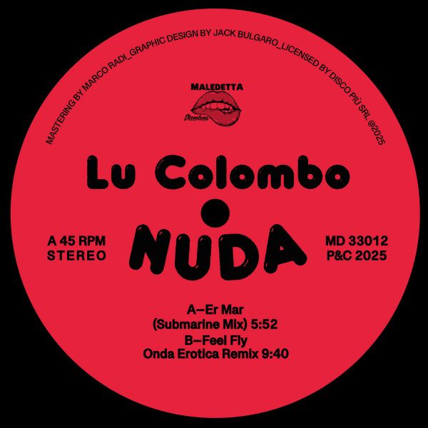 Lu Colombo - Nuda | Maledetta Discoteca (MD 33012) - 2
