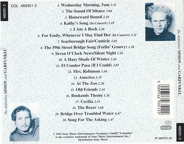Simon & Garfunkel - The Definitive Simon And Garfunkel | Columbia (469351 2) - 3