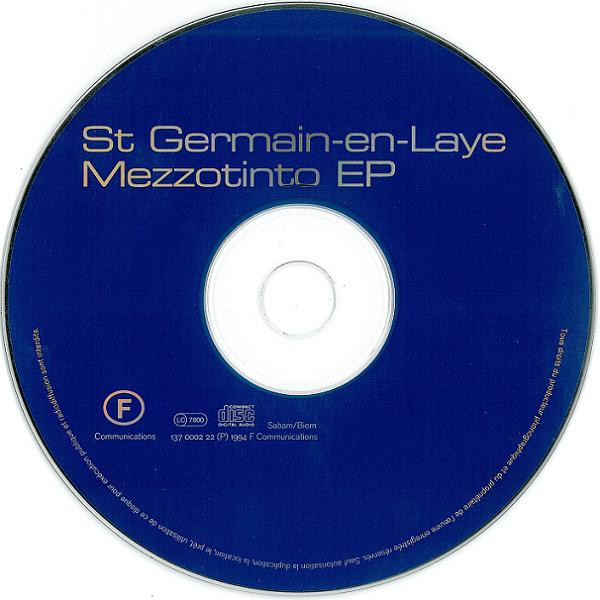 St Germain - Mezzotinto EP | F Communications (137 0002 22) - 2 St Germain - Mezzotinto EP | F Communications (137 0002 22) - 2