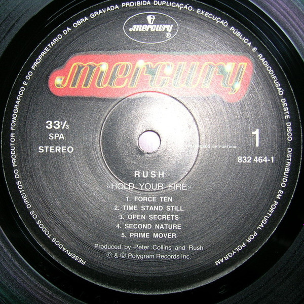 Rush - Hold Your Fire | Mercury (832 464-1) - 2