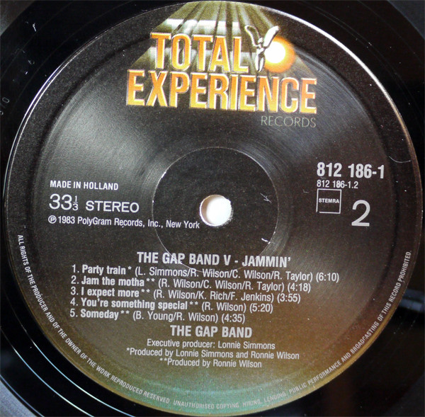 The Gap Band - Gap Band V - Jammin' | Total Experience Records (812 186-1) - 4 The Gap Band - Gap Band V - Jammin' | Total Experience Records (812 186-1) - 4