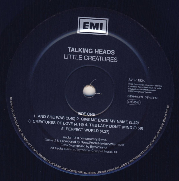 Talking Heads - Little Creatures | EMI (SVLP 152) - 4