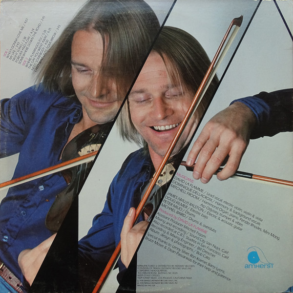 David LaFlamme - Inside Out | Amherst Records (AMH 1012) - 2 David LaFlamme - Inside Out | Amherst Records (AMH 1012) - 2