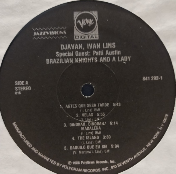 Djavan , Ivan Lins - Brazilian Knights And A Lady | Verve Records (841 292-1) - 3