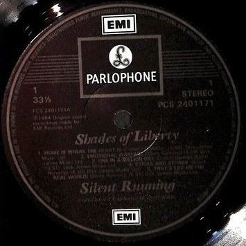 Silent Running - Shades Of Liberty | Parlophone (RUN 1) - 3