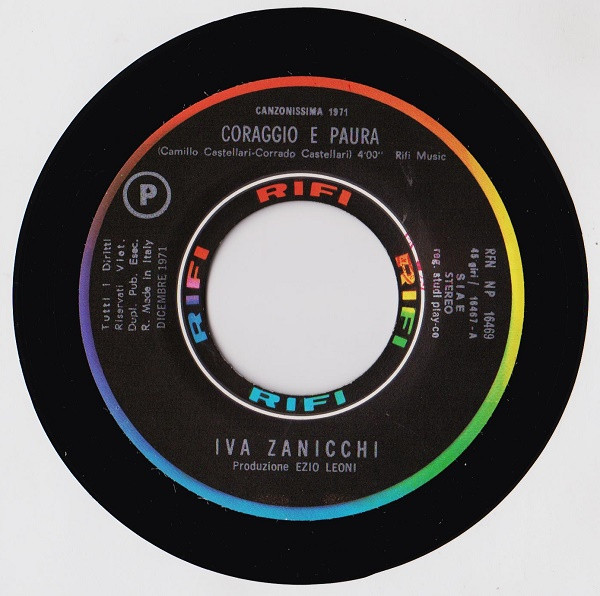 Iva Zanicchi - Coraggio E Paura | Rifi (RFN-NP 16469) - 3