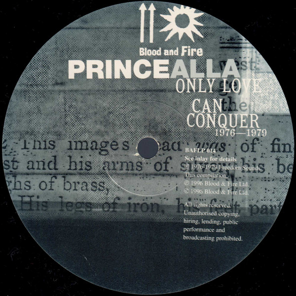 Prince Alla - Only Love Can Conquer (1976-1979) | Blood & Fire (BAFLP 014) - 3 Prince Alla - Only Love Can Conquer (1976-1979) | Blood & Fire (BAFLP 014) - 3