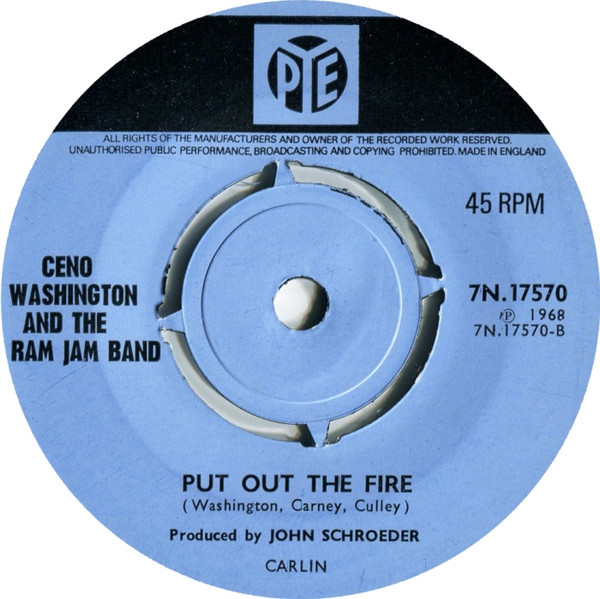 Geno Washington & The Ram Jam Band - I Can't Quit Her | Pye Records (7N.17570) - 2