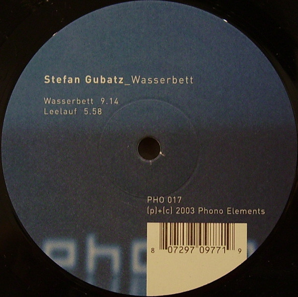 Stefan Gubatz - Wasserbett | Phono Elements (PHO 017)