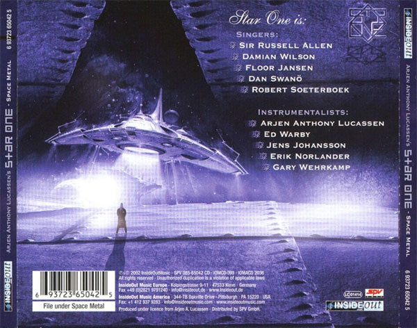 Arjen Anthony Lucassen's Star One - Space Metal | Inside Out Music (IOMCD 099) - 2 Arjen Anthony Lucassen's Star One - Space Metal | Inside Out Music (IOMCD 099) - 2