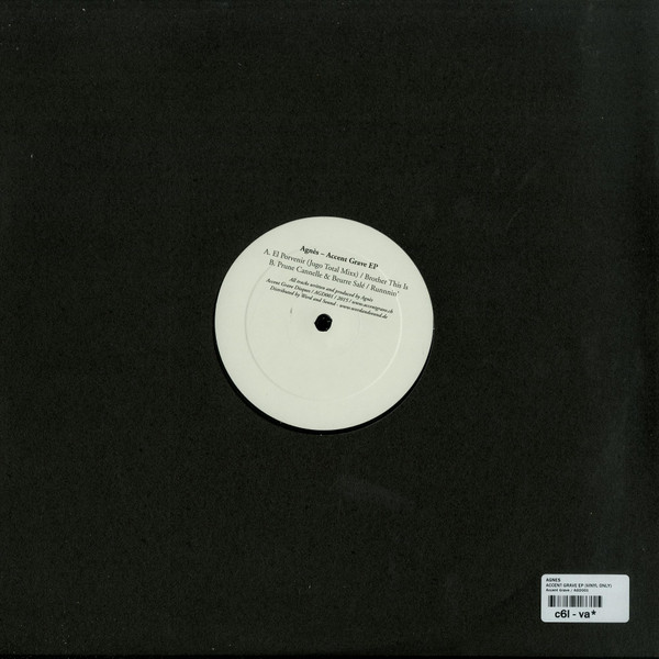 Agnès - Accent Grave EP | Accent Grave Disques (AGD001) - 2 Agnès - Accent Grave EP | Accent Grave Disques (AGD001) - 2