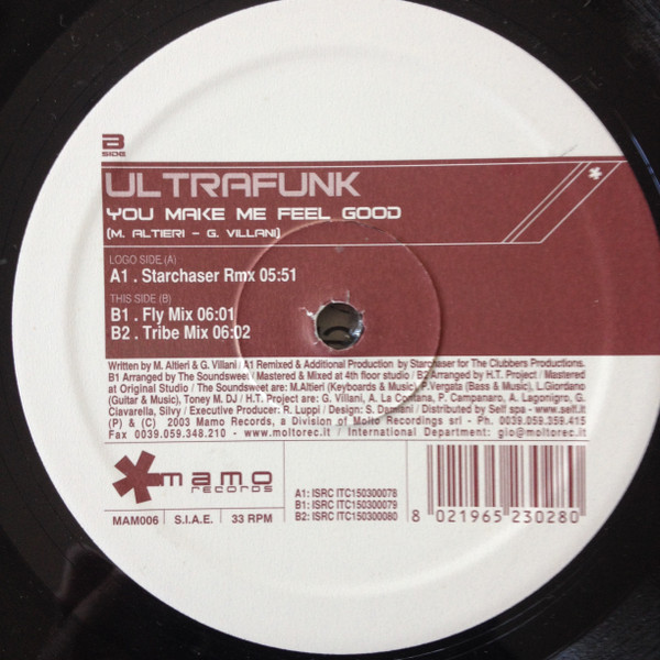 Ultrafunk - You Make Me Feel Good | Mamo Records (MAM006) - main Ultrafunk - You Make Me Feel Good | Mamo Records (MAM006) - main