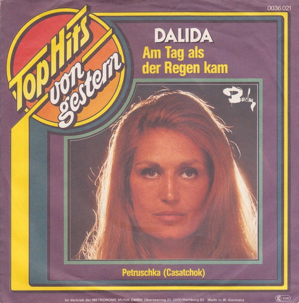 Dalida - Am Tag Als Der Regen Kam / Petruschka (Casatchok) | Barclay (0036.021)