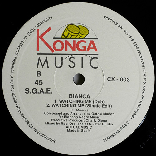 Bianca - Watching Me | Konga Music (CX-003) - 3