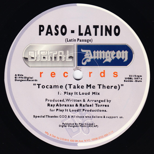 Paso-Latino - Tocame (Take Me There) | Digital Dungeon Records (UGBL 1007) - 2