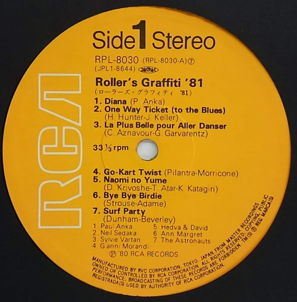 Various - Roller's Graffiti '81 | RCA (RPL-8030) - 3