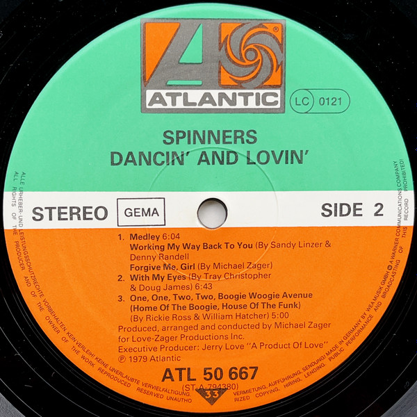 Spinners - Dancin' And Lovin' | Atlantic (ATL 50 667) - 4 Spinners - Dancin' And Lovin' | Atlantic (ATL 50 667) - 4