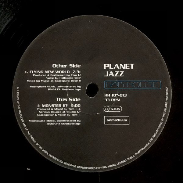 Planet Jazz - Flying New World | Harthouse (HH 10"-013)