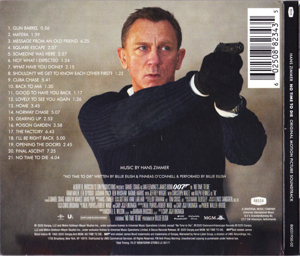 Hans Zimmer - No Time To Die (Original Motion Picture Soundtrack) | Decca (B0031950-02) - 3