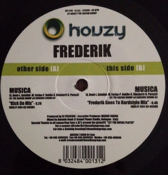 Frederik - Musica | Houzy Records (HZY076) - main